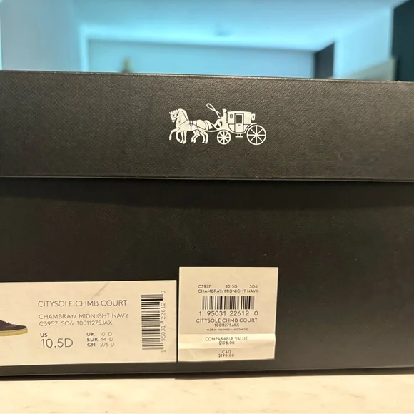 Coach Navy and Gray Sneakers - Picture 8 of 8